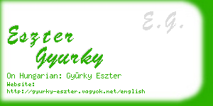 eszter gyurky business card