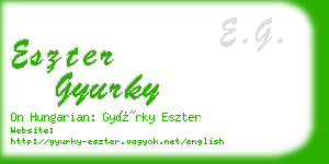 eszter gyurky business card